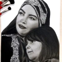 طراحی چهرهبا تکنیک سیاه قلم هایپررئال