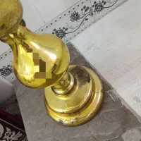 گلدان طلایی و سفالی|گل و گیاه طبیعی|قم, زاد|دیوار