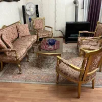 مبلمان استیل همراه تالار خوری ۸نفره|مبلمان خانگی و میز عسلی|تهران, گیشا|دیوار