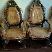 یک دست مبل سلطنتی ۹ نفره چوب گردو میز عسلی و بزرگ|مبلمان خانگی و میز عسلی|کرمان, |دیوار