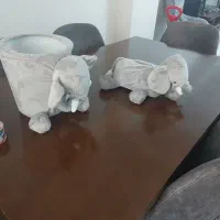 ست سطل آشغال و جا دستمال کاغذی کودک