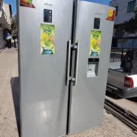 یخچال دوقلو هیوندا نقره ای مشابه نو