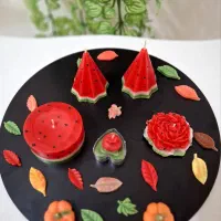 شمع یلدایی متنوع و زیبا|صنایع دستی و سایر لوازم تزئینی|رشت, شهرک آیت الله منتظری|دیوار