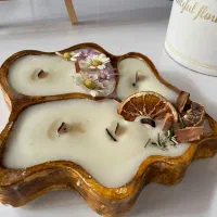 انواع شمع گیاهی برا دکور و هدیه و سرویس بهداشتی|صنایع دستی و سایر لوازم تزئینی|شاهینشهر, شهرک میلاد|دیوار