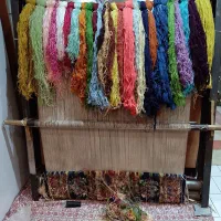 فروش فرش نیمه بافت با تمام وسایلش