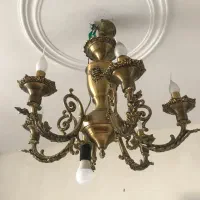 لوستر برنجی اصل قدیمی