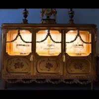 کنسول و ساعت شمعدان|بوفه، ویترین، کنسول|ری, شهید غیوری (ابن باویه)|دیوار