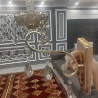 یک چراغ شبخواب فانتزی گل رز،یک چراغ دیواری تک شاخه|لوستر و چراغ آویز|اردبیل, |دیوار