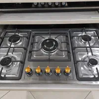 گاز صفحه ای استیل ۵ شعله * اثاث مارکت|اجاق گاز و لوازم برقی پختوپز|سیرجان, |دیوار