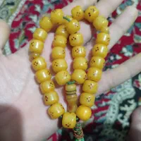 تسبیح سند لوس استخوانی آلمانی قدیمی|کلکسیون اشیاء عتیقه|قوچان, |دیوار