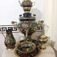 ست سماور برنز میناکاری