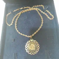 سرویس ودستبند طرح طلا رنگ ثابت بسیارشیک