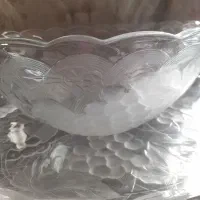 قاب وقدح قدیمی طرح میوه  کاملا سالم