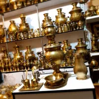 8ty8jdسماور ذغالیvuijc برنجی زغالی کهن