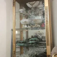 بوفه چوبی طلایی