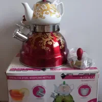 قوری و کتری سوت زن رنگی مارک فلورا|قوری، کتری، قهوهساز دستی|نجفآباد, طالقانی|دیوار