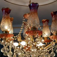 لوستر لاله ای ۶ شاخه