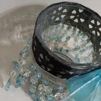 لیوان شیشه ای تزئینی