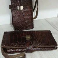 کیف پول جای موبایل دار مردانه چرمی