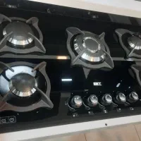 اجاق گاز صفحه ای پنج شعله شیشه ای آشپزخانه البرز
