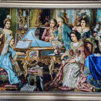 تابلو فرش ابریشم دست بافت