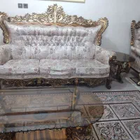 مبلمان۹ نفره استیل ومیز نهارخوری ۴ نفره|مبلمان خانگی و میز عسلی|اهواز, نبوت|دیوار