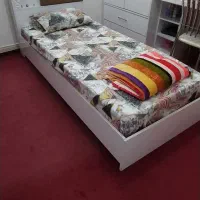 تخت یک نفره همراه با تشک|تخت و سرویس خواب|آمل, |دیوار