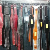 کمربند بدنسازی چرم طبیعی