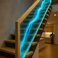 نصب پله چوبی پلی وود ،آلاچیق ترموود