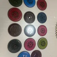 آینه های چرم طبیعی دست دوز