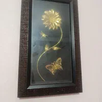 تابلو گل و پروانه