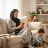کار با گوشی در منزل برای( بانوان)