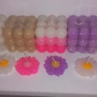 شمع روبیک و گل