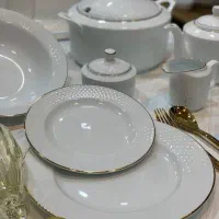 سرویس چینی 12 نفره زرین رادیانس لب طلا آکبند