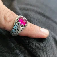 انگشتر دستساز یاقوت کهنه