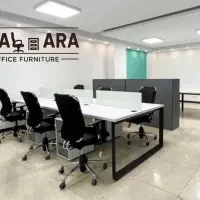 میز کار گروهی کنفرانس یو صندلی توری مبل اداری دفتر