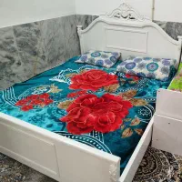 تخت خواب دونفره و تخت خواب کودک هر دو سالم