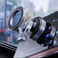 هولدر موبایل مگنتی وکیومی شارژی 360 درجه چرخش