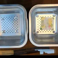 تفاله گیر استیل یونیک مربع اهنربانگیر ابکش سینک