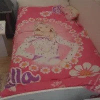 ست تخت خواب کمد پاتختی و میز دخترانه