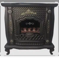 بخاری گازی شومینه دار شیشه نشکن