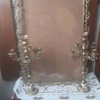 اینه شمعدان برنجی