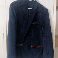 یک عدد کت مخمل آبی کبریتی سایز ۴۸|لباس|ایلام, |دیوار