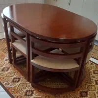 میزغذاخوری کم جا ۶ نفره