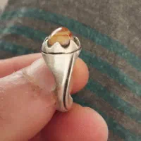 دوعدد انگشتر نقره دست ساز قدیمی