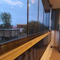 شیشه بالکن ریلی/پنجره سکوریت/جمع شو