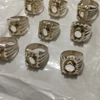 سنگ قیمتی و رکاب خالی نقره همه دست‌ساز عیار 925|جواهرات|مشهد, هفده شهریور|دیوار