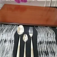سرویس قاشق وچنگال ناب استیل 12نفره مدل فلورانس|ظروف سرو و پذیرایی|اسلام‌شهر, شهرک مفیدی|دیوار