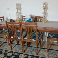 میز ناهار خوری تمام چوب|میز و صندلی غذاخوری|شیراز, دارالرحمه|دیوار
