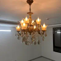 لوستر با لاله و کریستال|لوستر و چراغ آویز|مشهد, شاهد (شهرک غرب)|دیوار